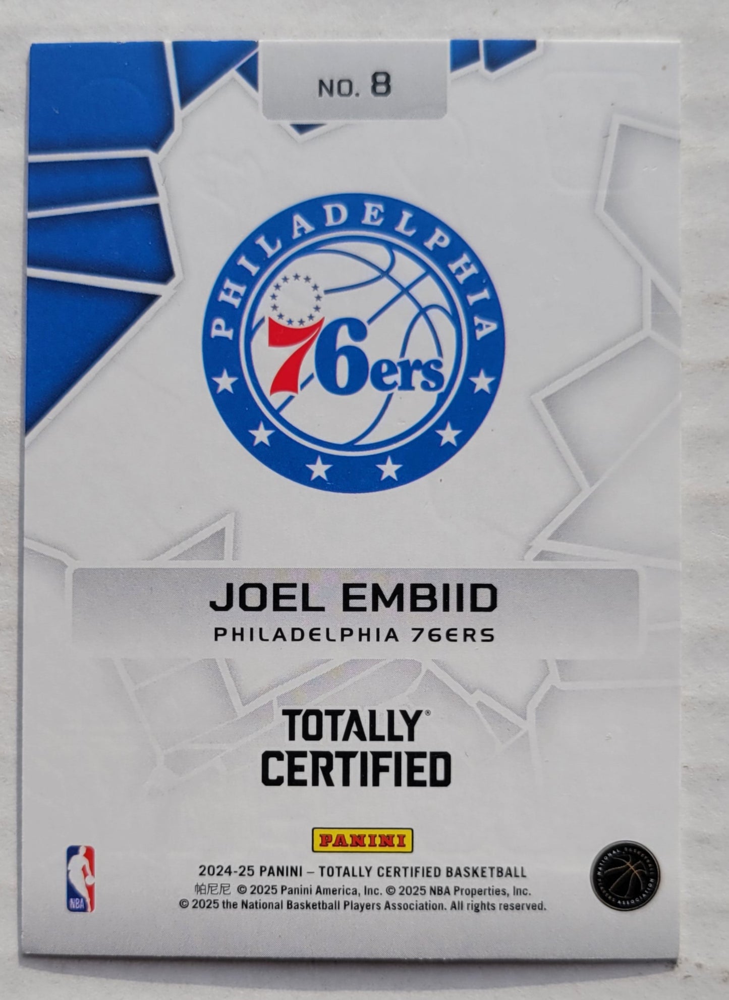 Joel Embiid - 2024-25 Totally Certified Rock the Rim Mirror #8