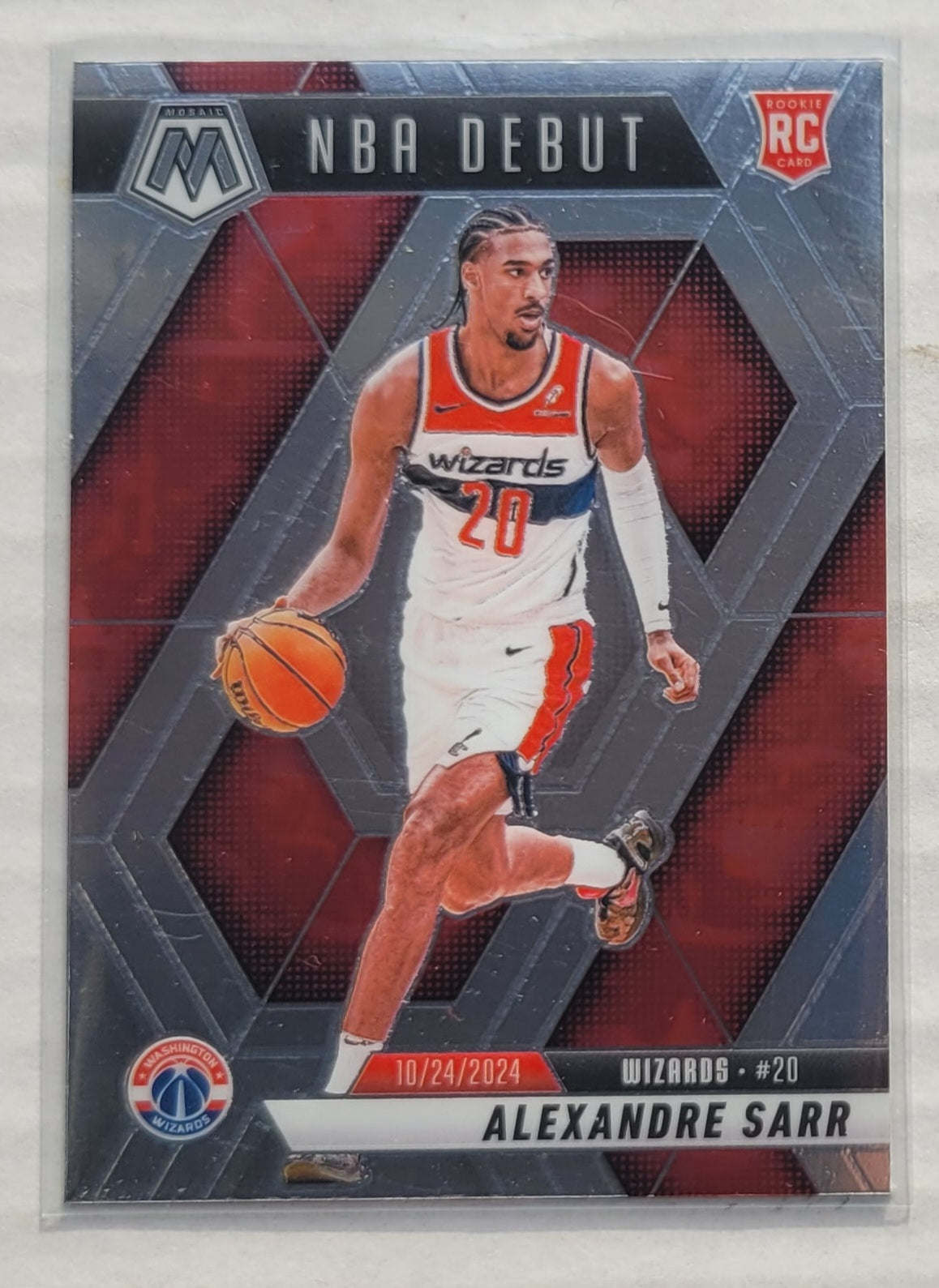 Alexandre Sarr - 2024-25 Panini Mosaic #254 NBA Debut RC