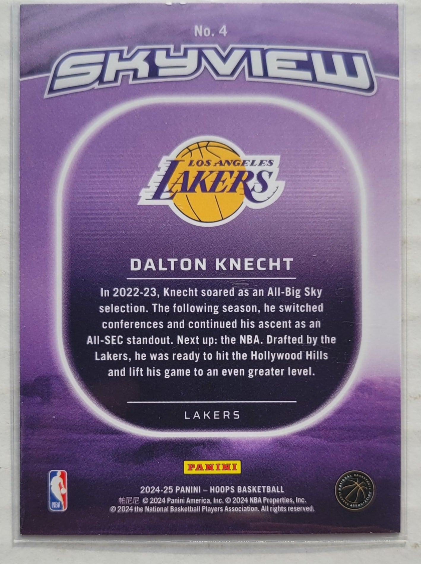 Dalton Knecht - 2024-25 Hoops Skyview #4