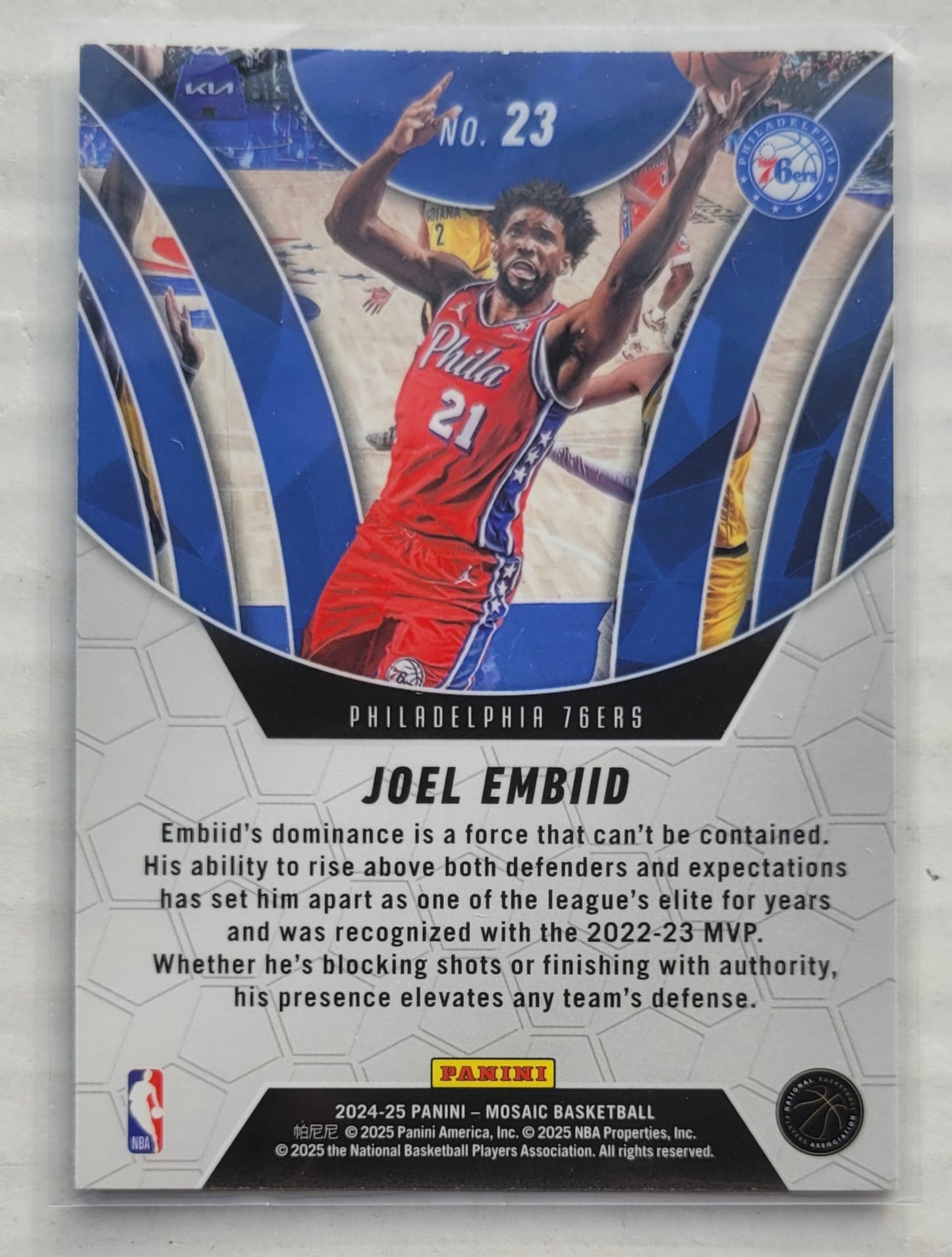 Joel Embiid - 2024-25 Panini Mosaic Elevate #23