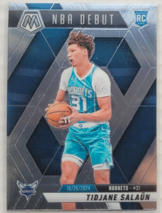 Tidjane Salaun - 2024-25 Panini Mosaic #268 NBA Debut RC