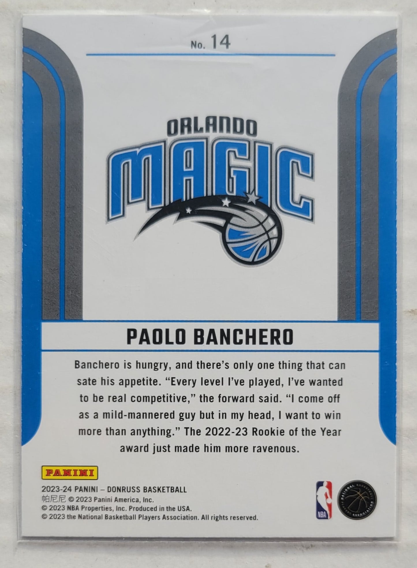 Paolo Banchero - 2023-24 Donruss Franchise Features #14