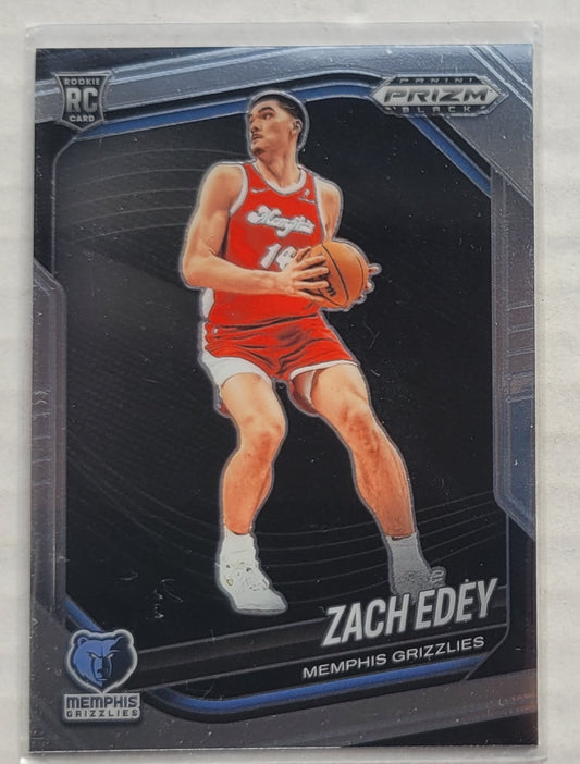 Zach Edey - 2024-25 Panini Prizm Black #64 RC