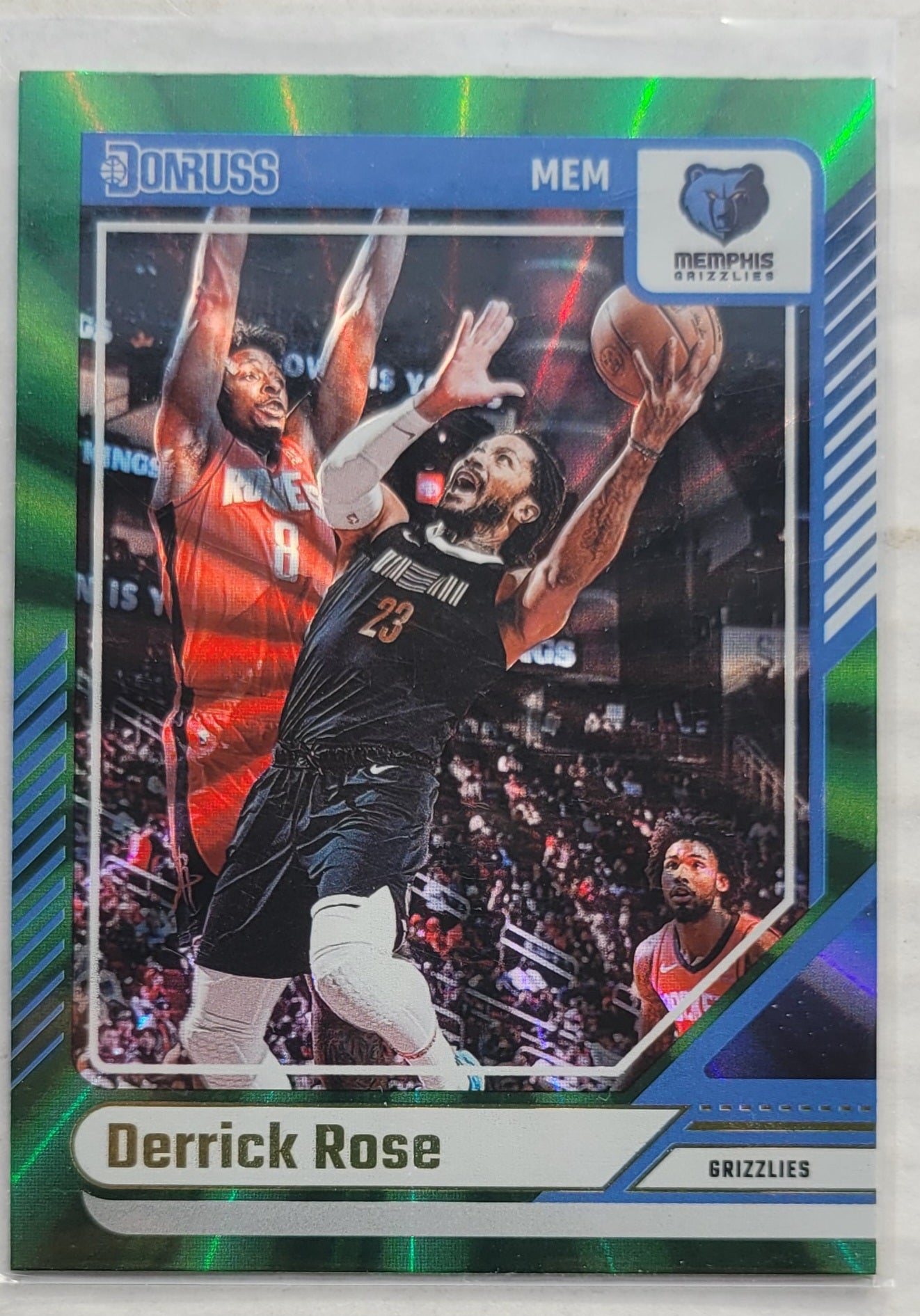 Derrick Rose - 2024-25 Donruss Holo Green Laser #65