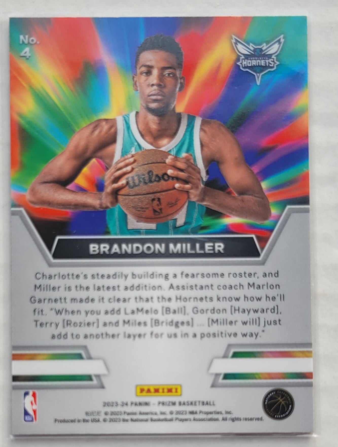 Brandon Miller - 2023-24 Panini Prizm Instant Impact #4