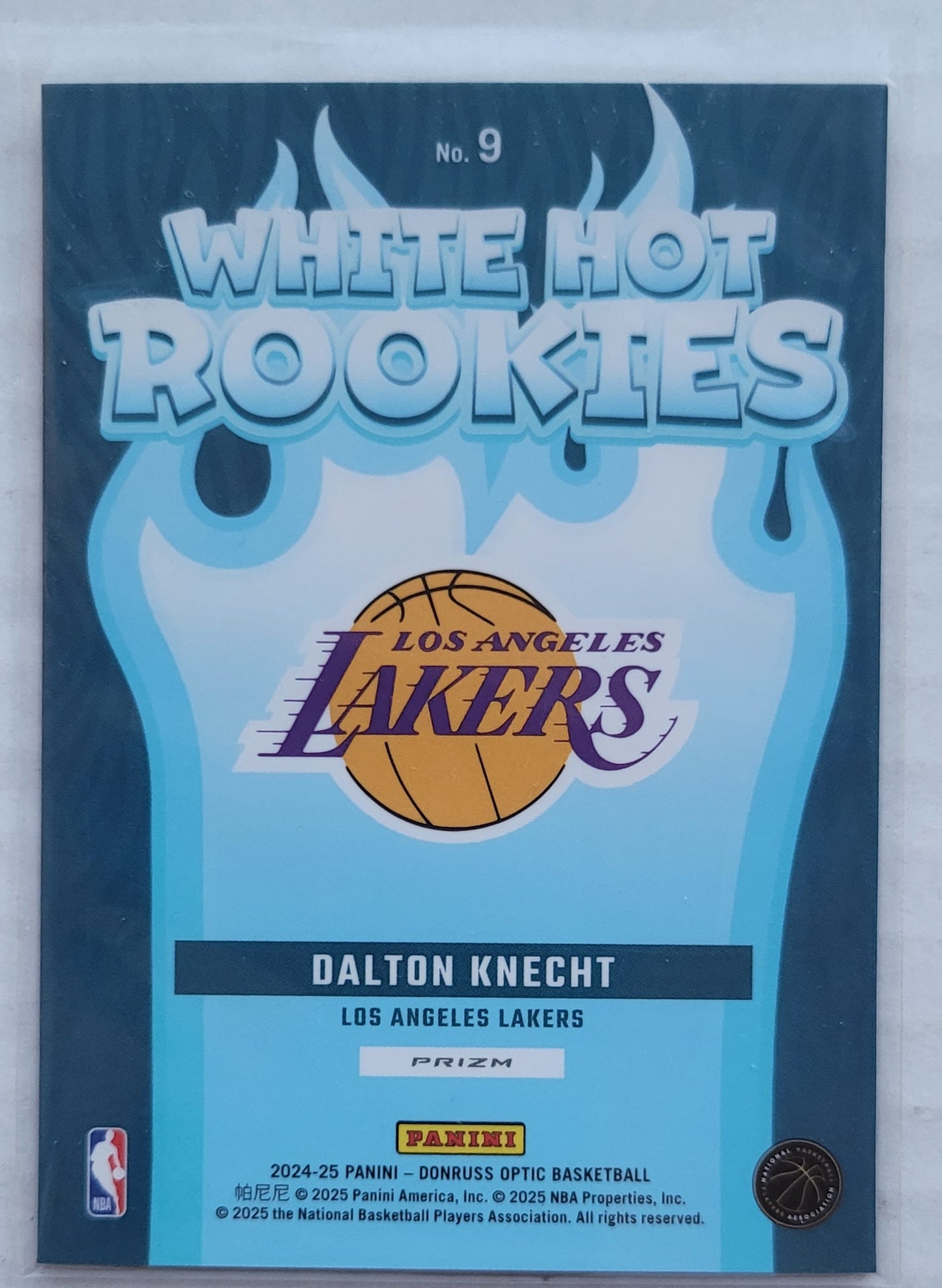 Dalton Knecht - 2024-25 Donruss Optic White Hot Rookies Holo #9