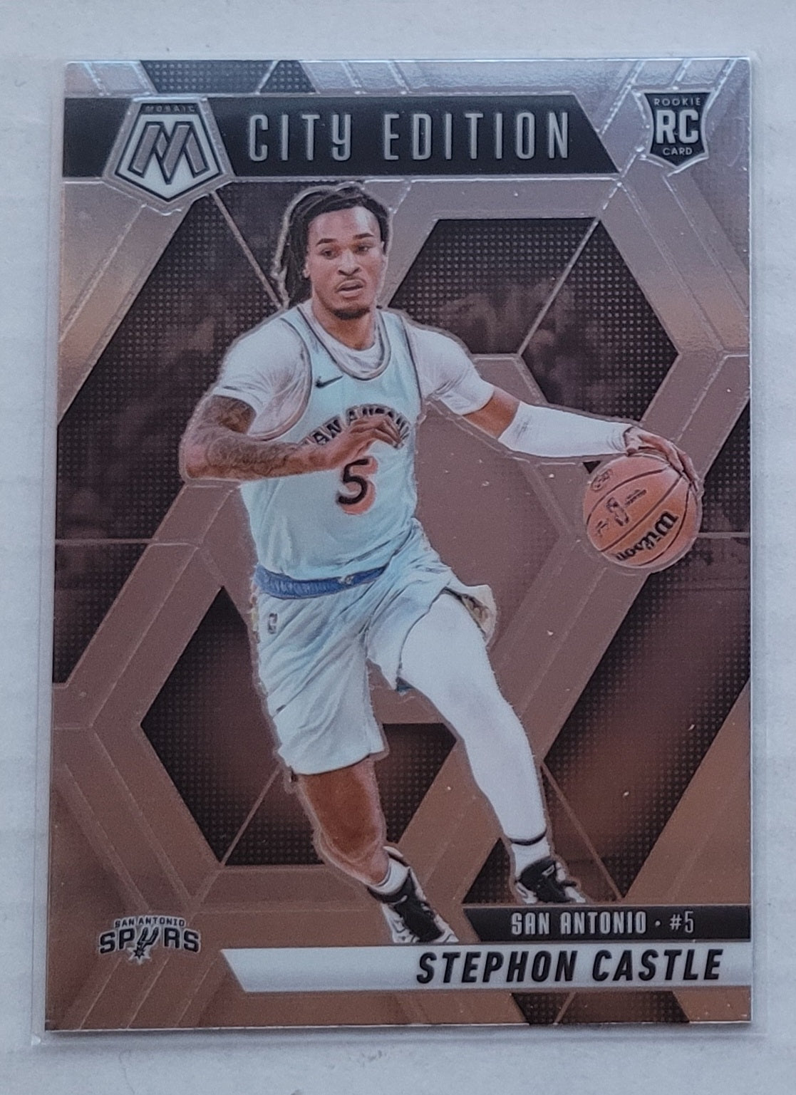 Stephon Castle - 2024-25 Panini Mosaic #290 City Edition RC