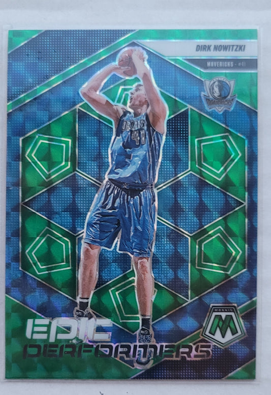 Dirk Nowitzki - 2024-25 Panini Mosaic Epic Performers Mosaic Green #18