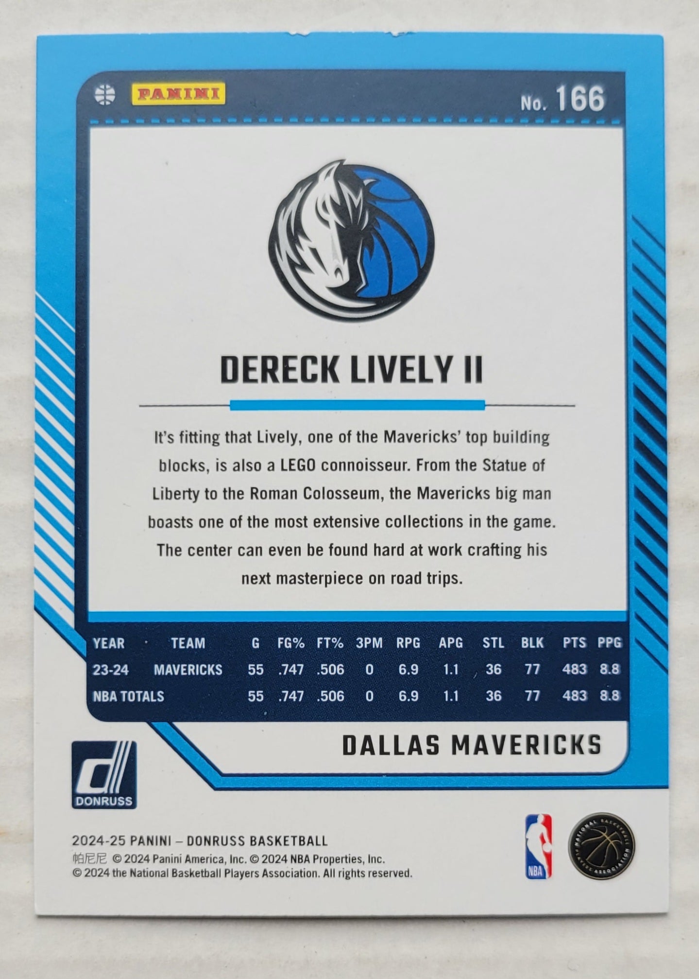 Dereck Lively II - 2024-25 Donruss Winter Holo #166