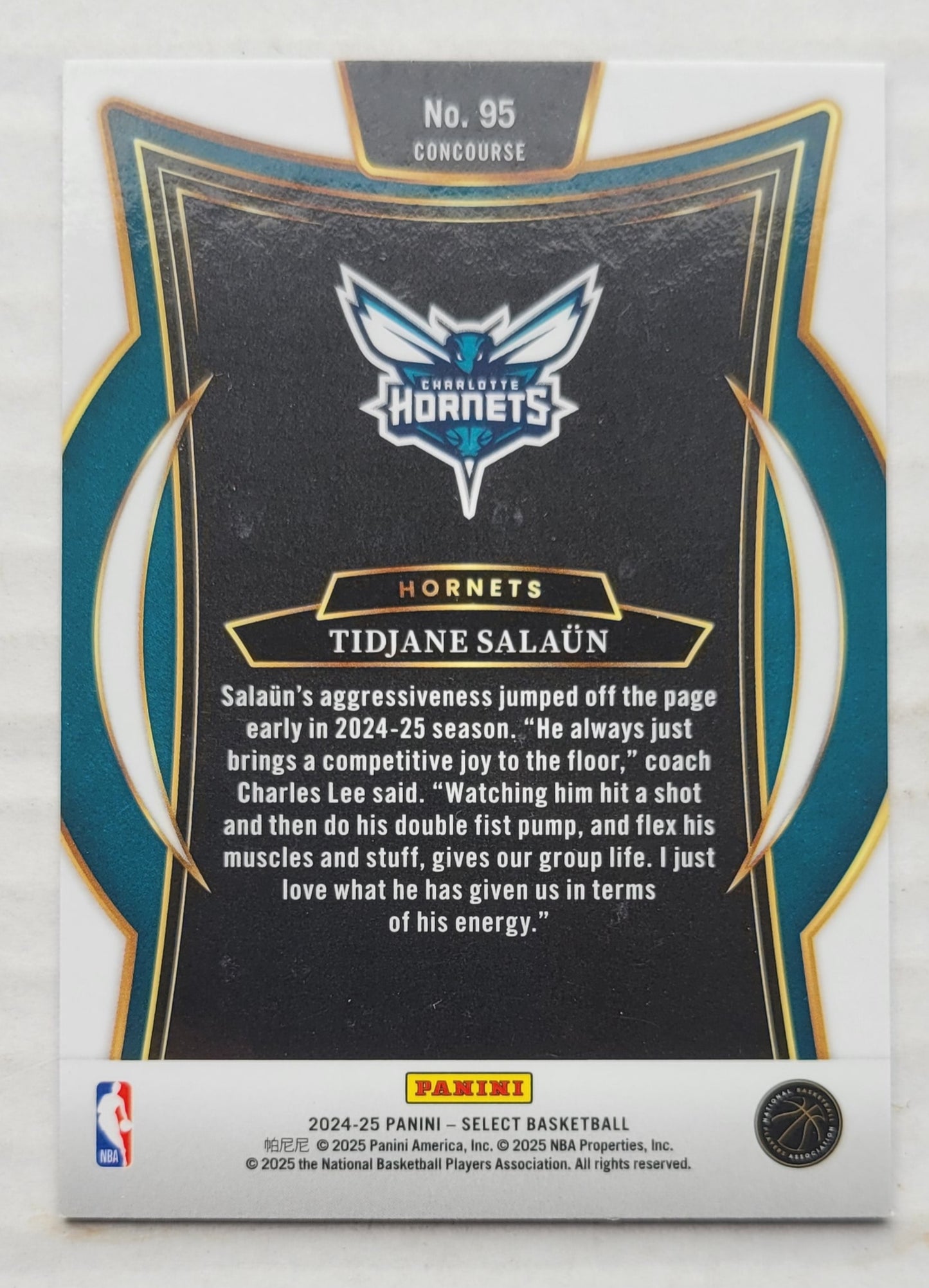 Tidjane Salaun - 2024-25 Select Blue #95 RC