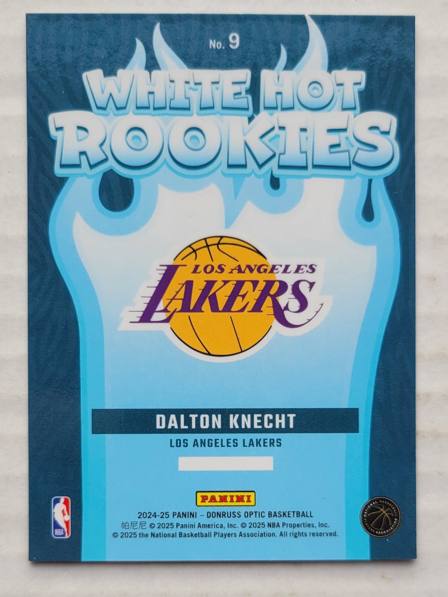 Dalton Knecht - 2024-25 Donruss Optic White Hot Rookies #9
