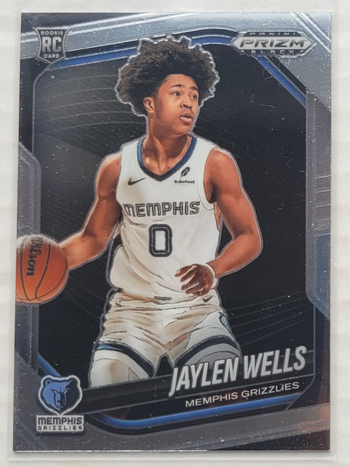 Jaylen Wells - 2024-25 Panini Prizm Black #34 RC