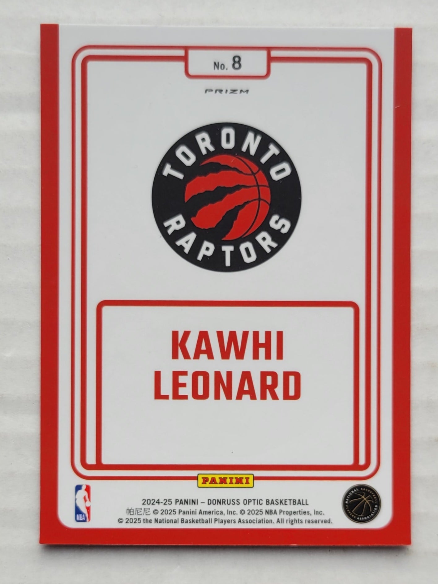 Kawhi Leonard - 2024-25 Donruss Optic Winner Stays Purple #8