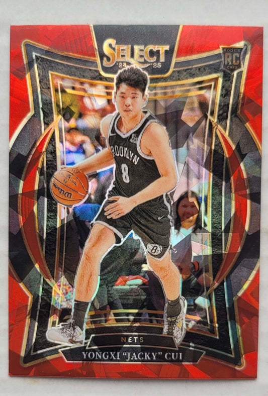 Yongxi \"Jacky\" Cui - 2024-25 Select Red Cracked Ice Prizms #94 RC