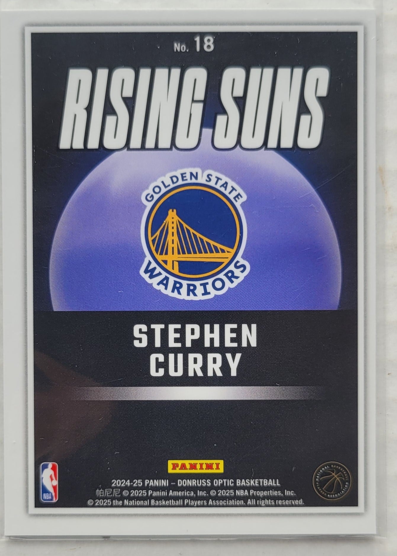 Stephen Curry - 2024-25 Donruss Optic Rising Suns #18