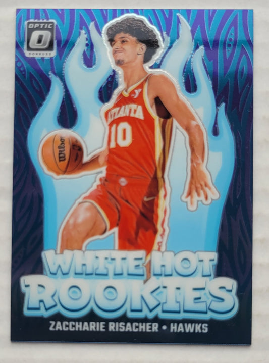 Zaccharie Risacher - 2024-25 Donruss Optic White Hot Rookies Purple #4