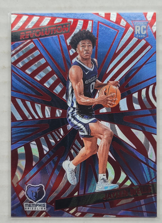 Jaylen Wells - 2024-25 Panini Revolution Red Swirl #130 RC