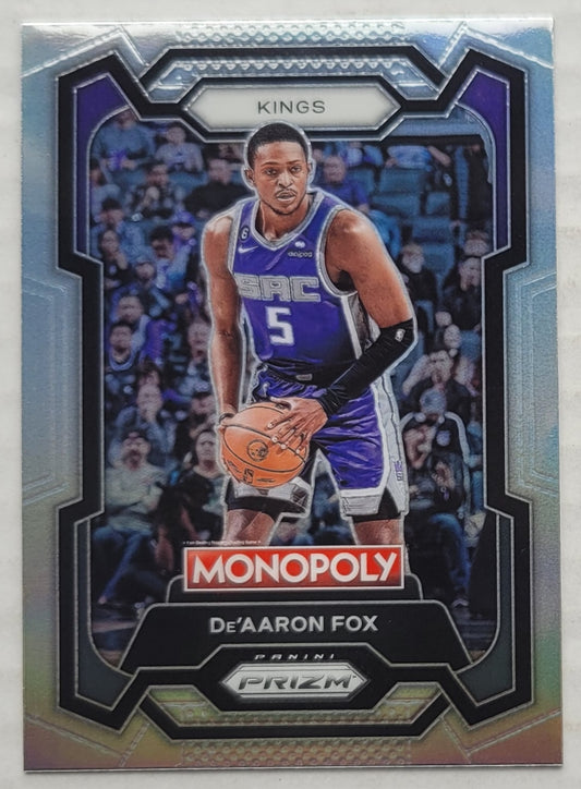 De'Aaron Fox - 2023-24 Panini Prizm Monopoly Silver #76