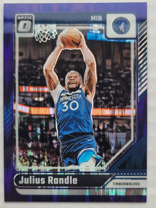 Julius Randle - 2024-25 Donruss Optic Purple Shock #224
