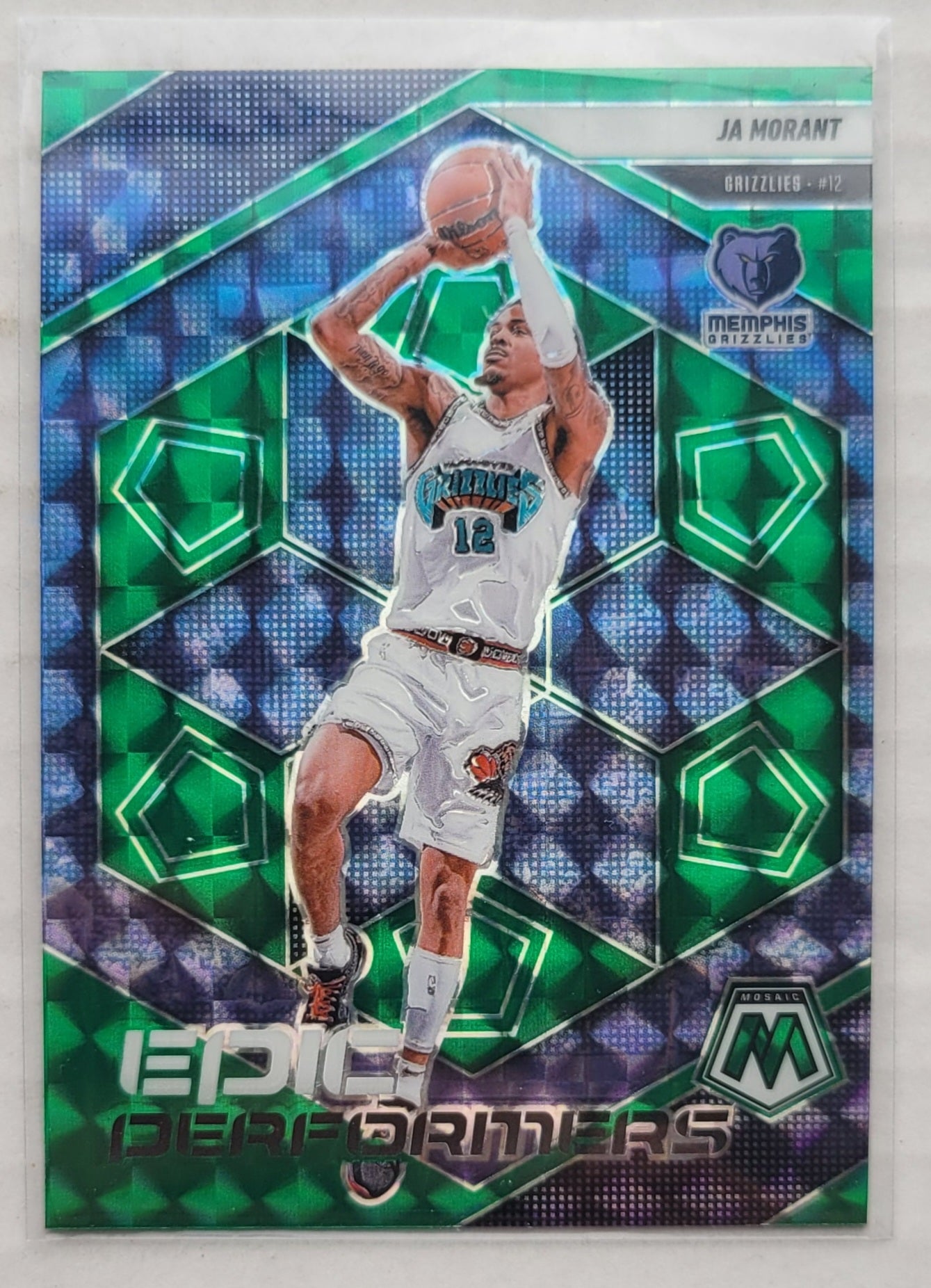Ja Morant - 2024-25 Panini Mosaic Epic Performers Mosaic Green #5