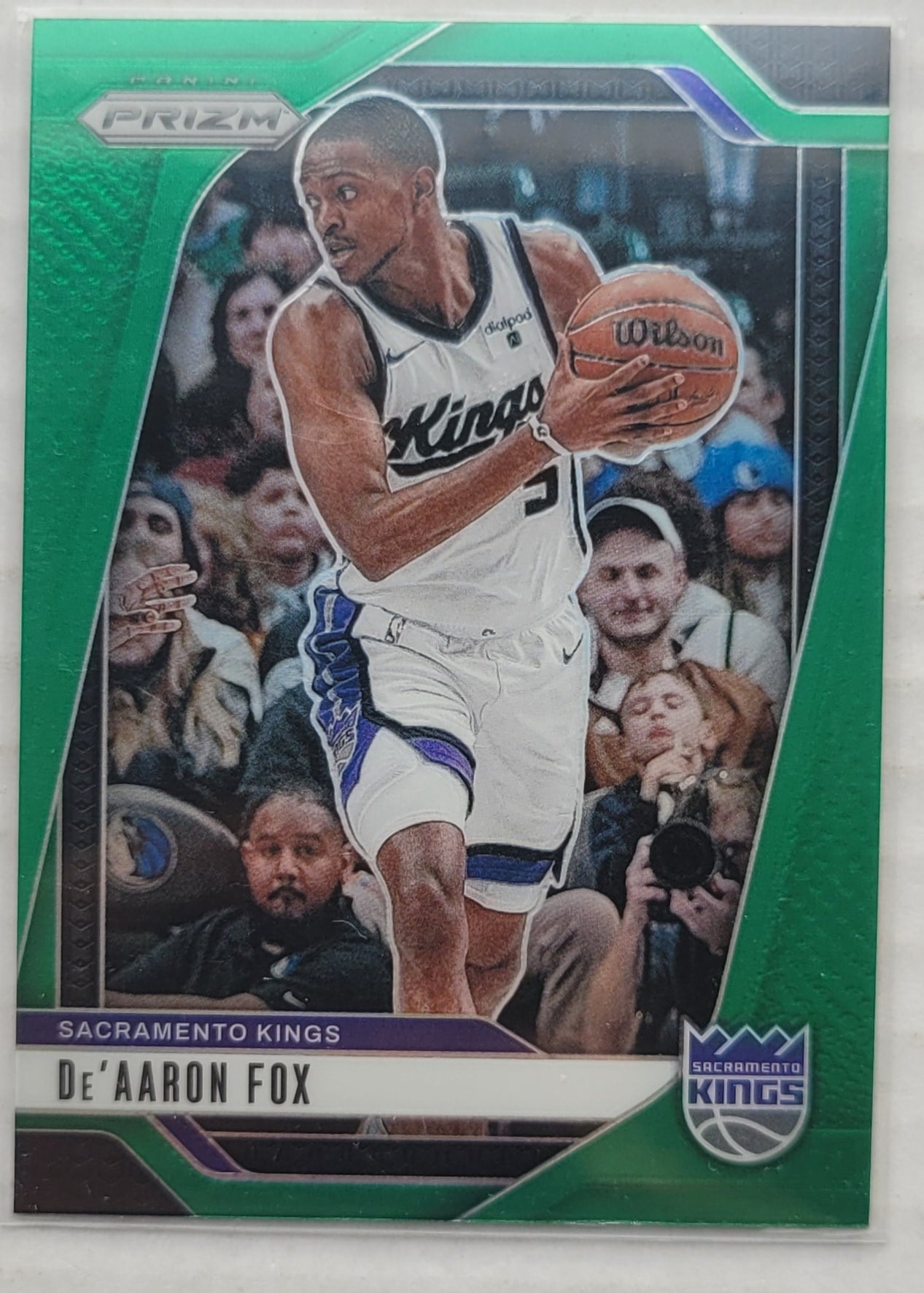 De'Aaron Fox - 2024-25 Panini Prizm Prizms Green #58