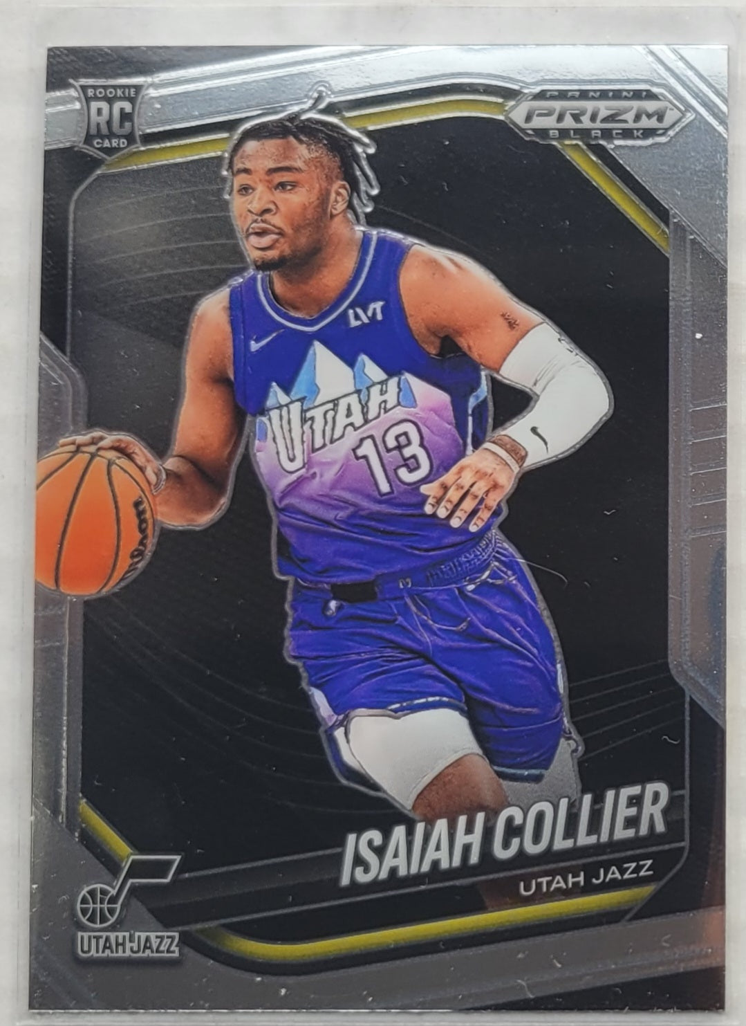 Isaiah Collier - 2024-25 Panini Prizm Black #32 RC