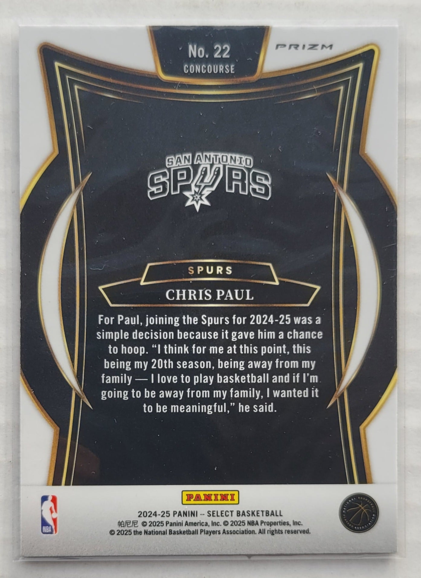 Chris Paul - 2024-25 Select Blue Prizms #22