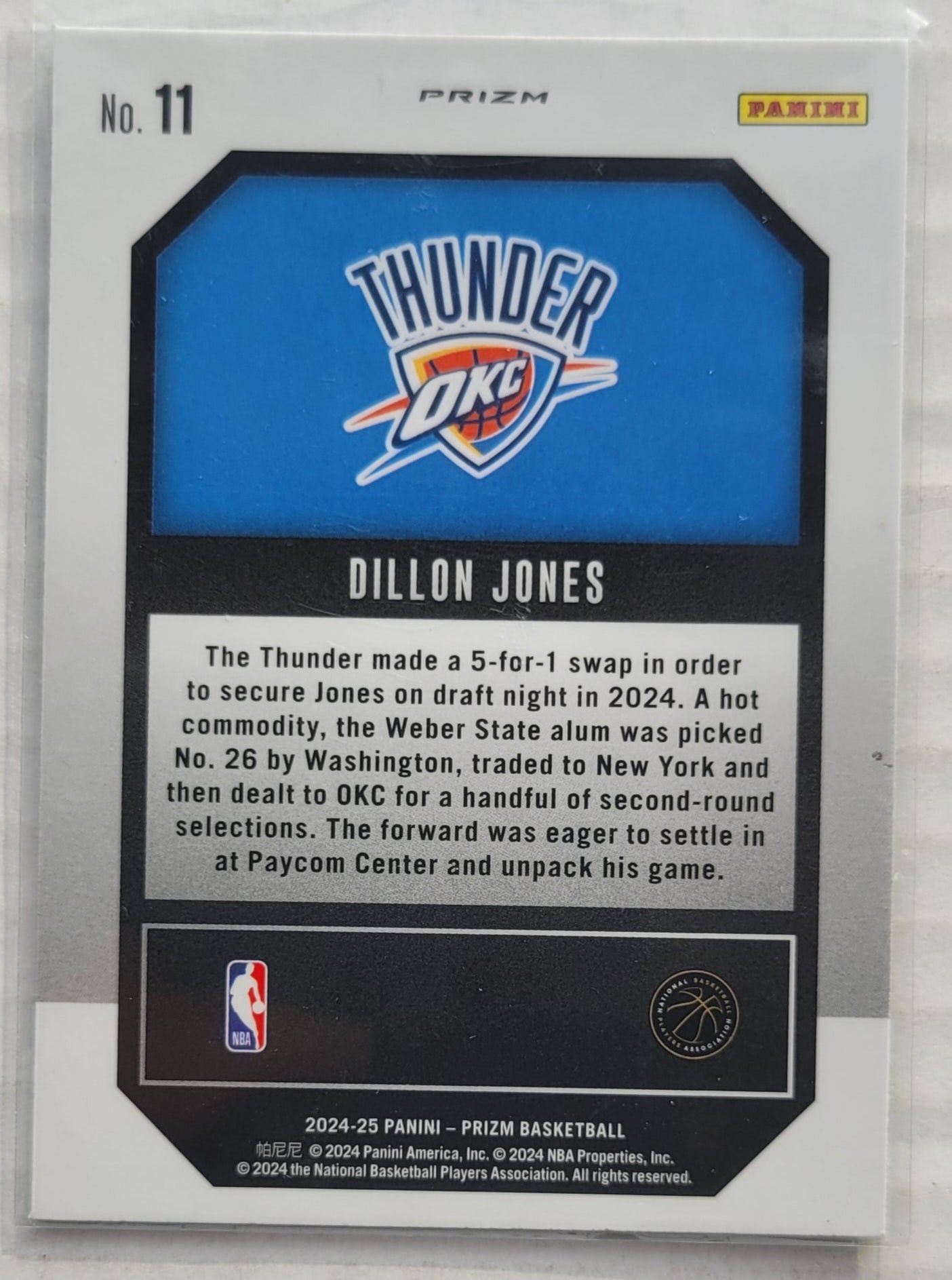 Dillon Jones - 2024-25 Panini Prizm Emergent Prizms Green #11