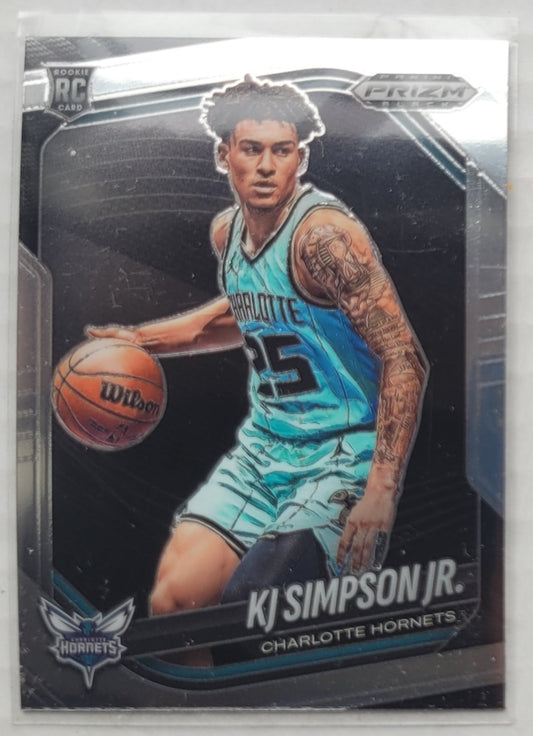 KJ Simpson Jr. - 2024-25 Panini Prizm Black #207 RC
