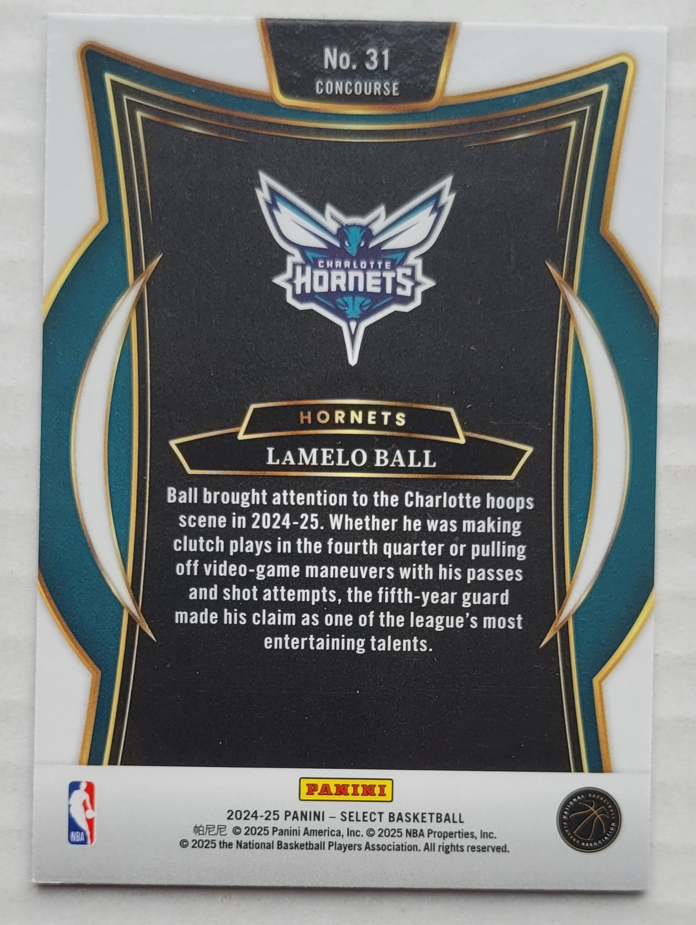 LaMelo Ball - 2024-25 Select Blue #31