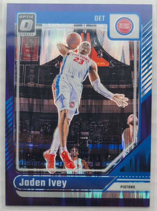 Jaden Ivey - 2024-25 Donruss Optic Purple Shock #182