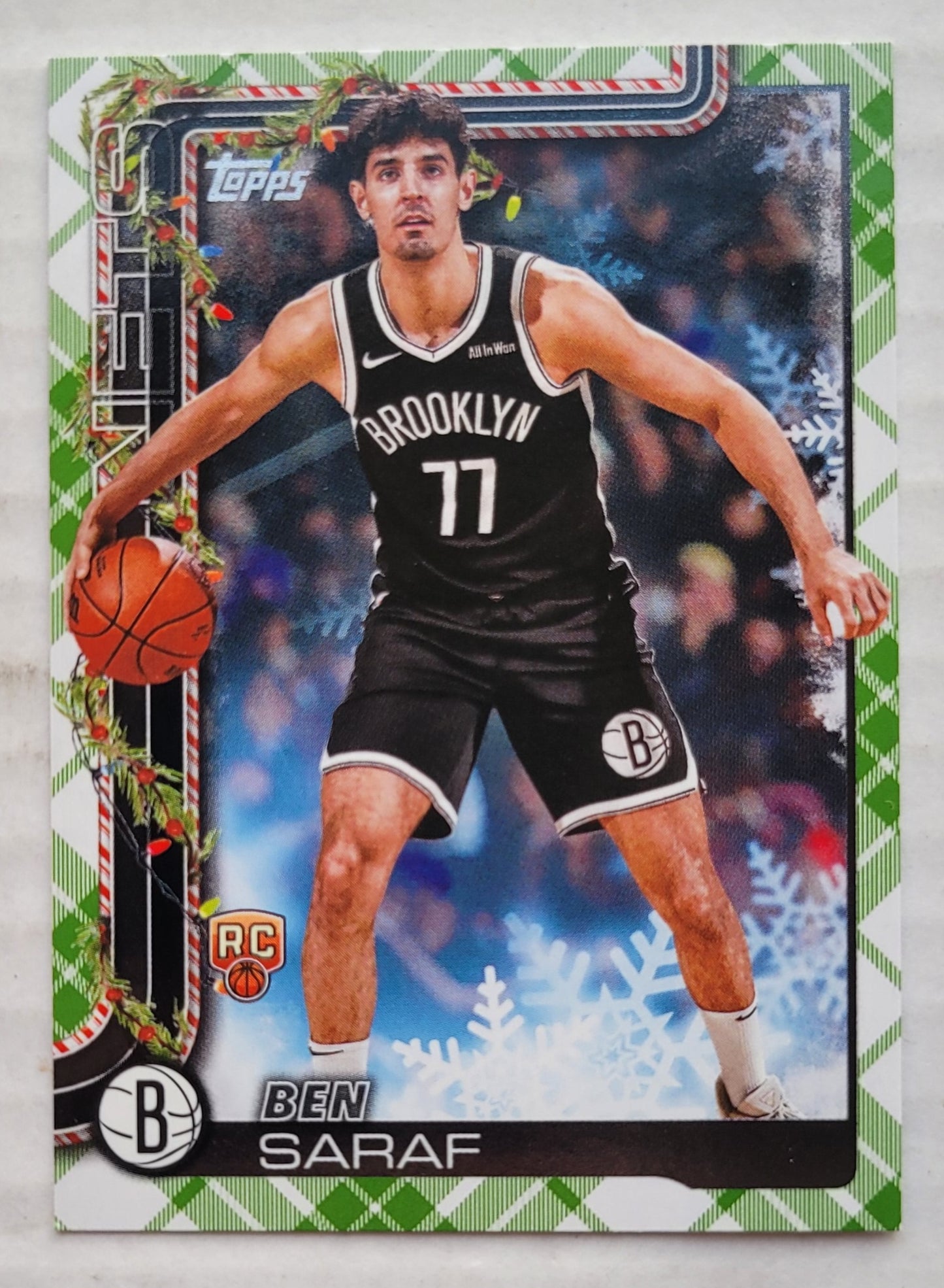 Ben Saraf - 2025-26 Topps Holiday Plaid #H186 RC
