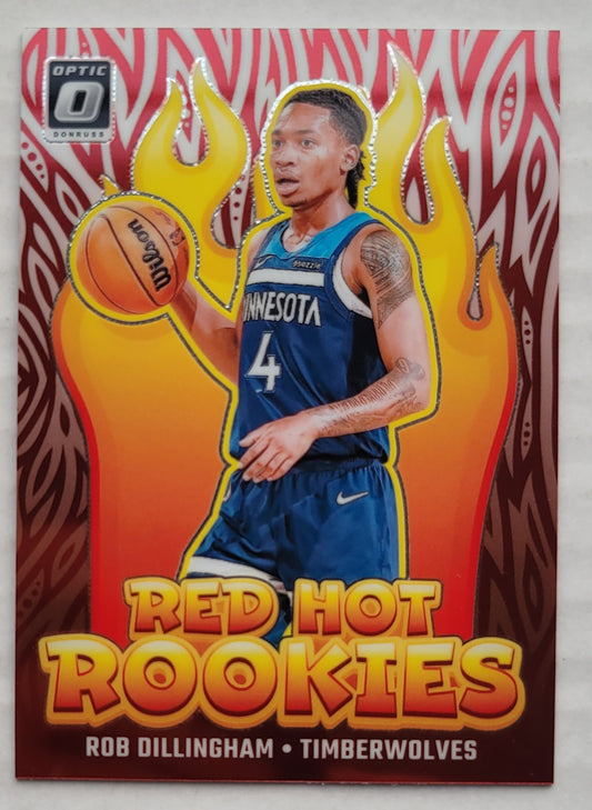 Rob Dillingham - 2024-25 Donruss Optic Red Hot Rookies #7