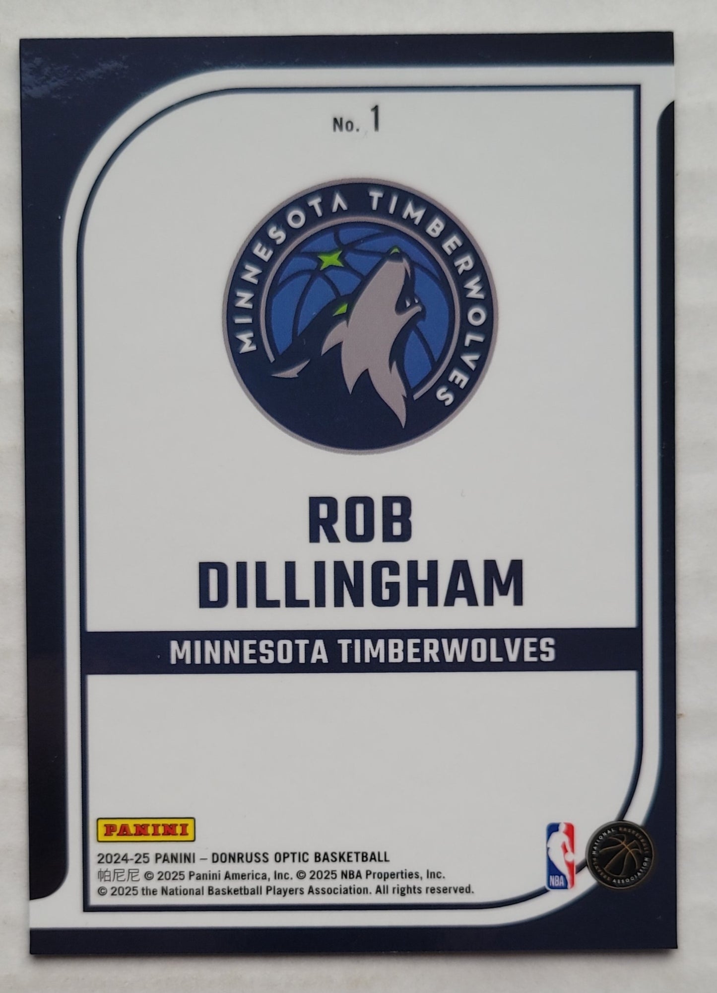 Rob Dillingham - 2024-25 Donruss Optic Elite Dominators #1