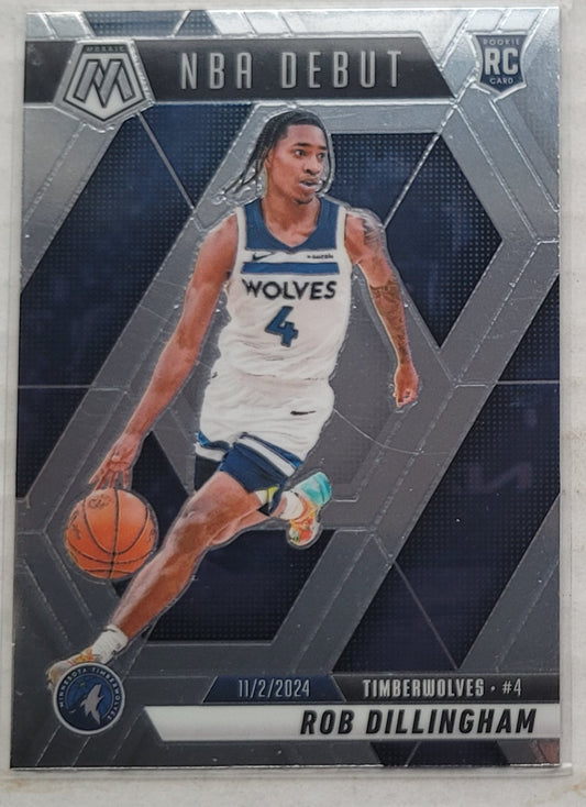 Rob Dillingham - 2024-25 Panini Mosaic #270 NBA Debut RC