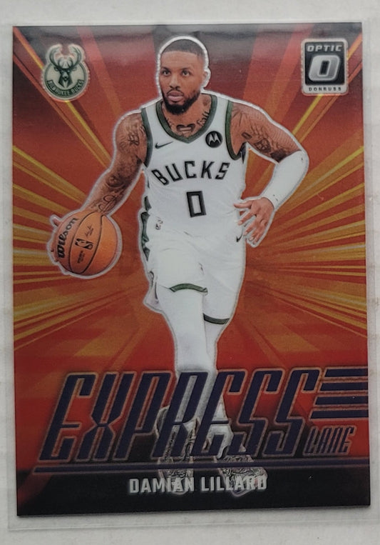 Damian Lillard - 2024-25 Donruss Optic Express Lane Purple #14
