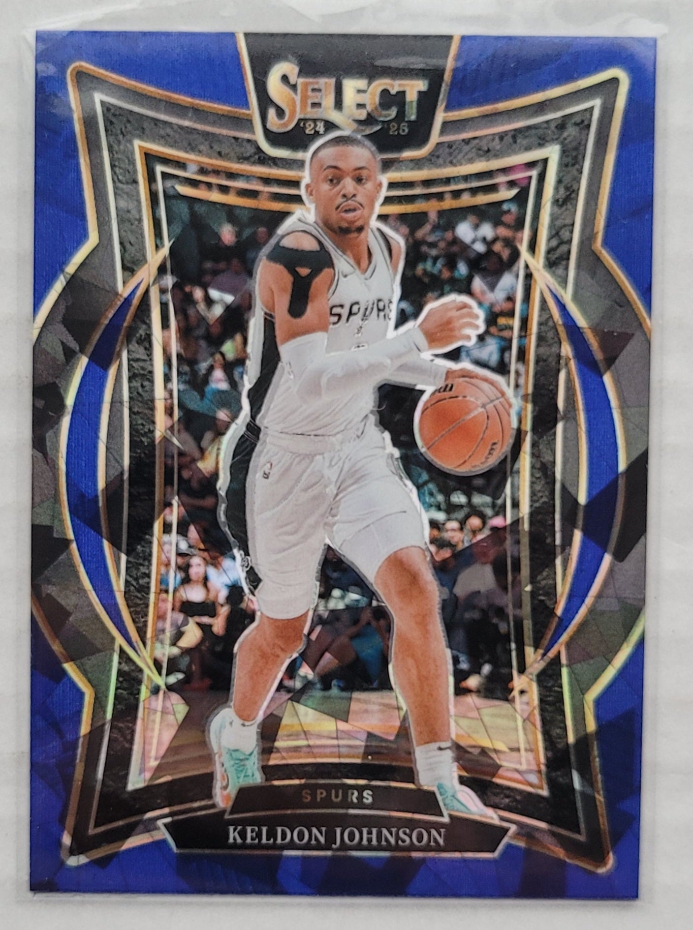 Keldon Johnson - 2024-25 Select Blue Cracked Ice Prizms #58