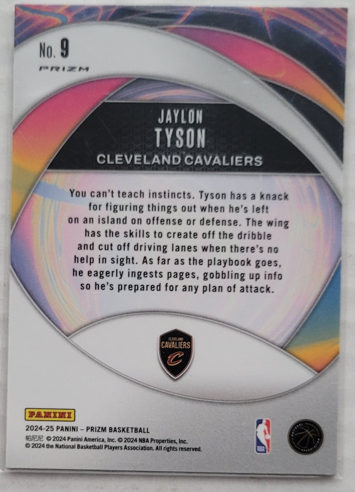 Jaylon Tyson - 2024-25 Panini Prizm Instant Impact Prizms Silver #9