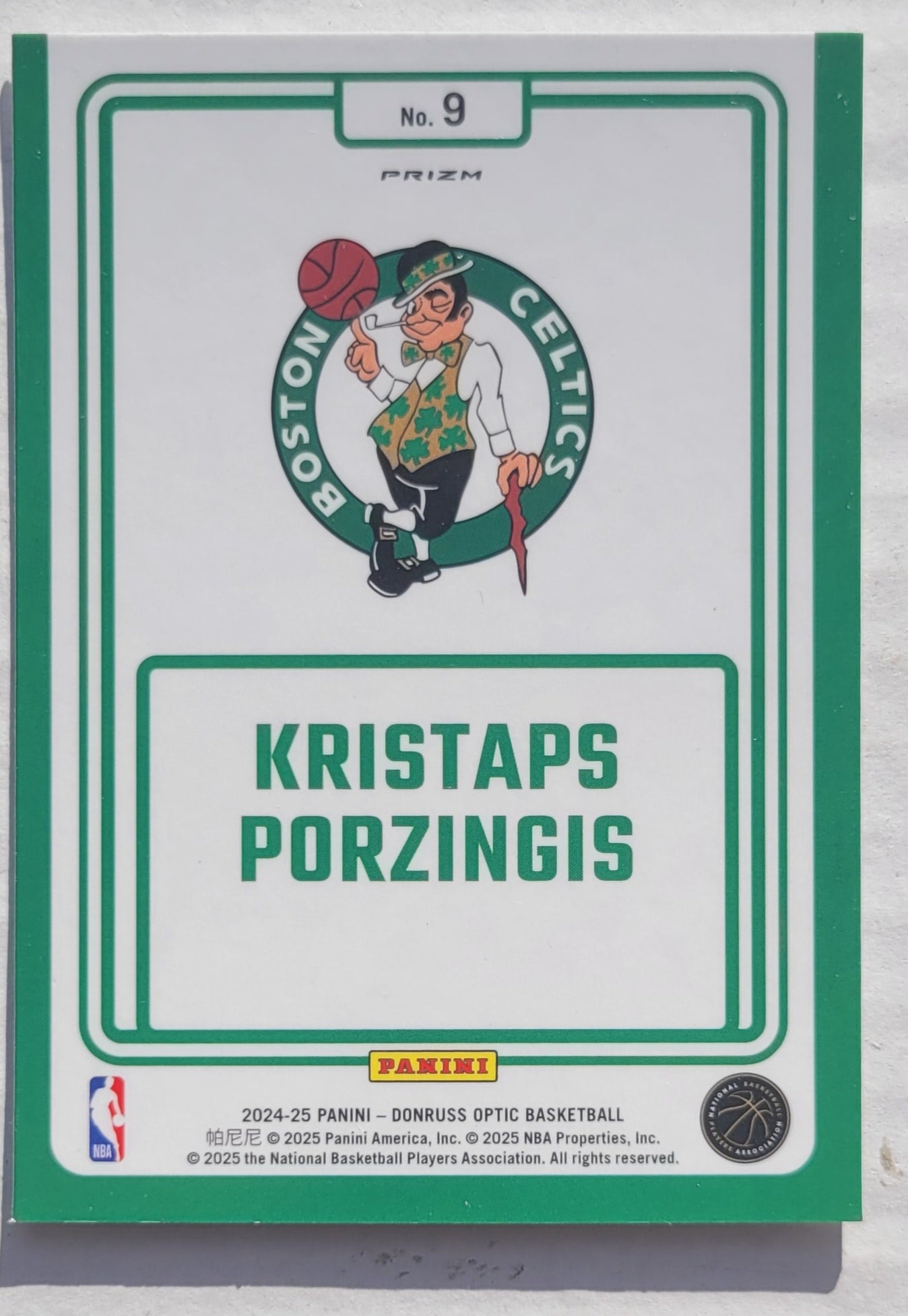 Kristaps Porzingis - 2024-25 Donruss Optic Winner Stays Holo #9