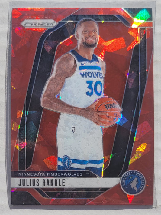 Julius Randle - 2024-25 Panini Prizm Prizms Red Ice #57