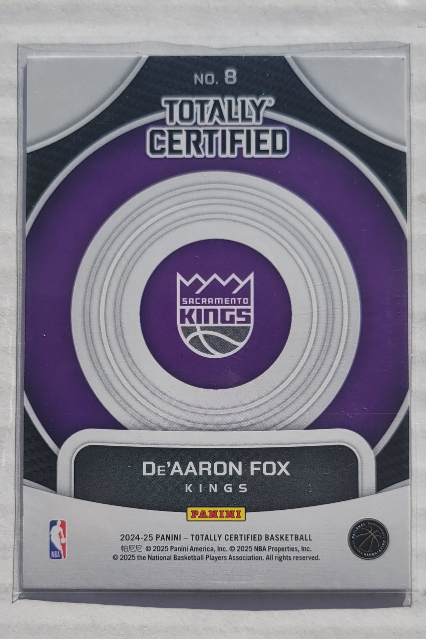 De'Aaron Fox - 2024-25 Totally Certified On Target Mirror #8
