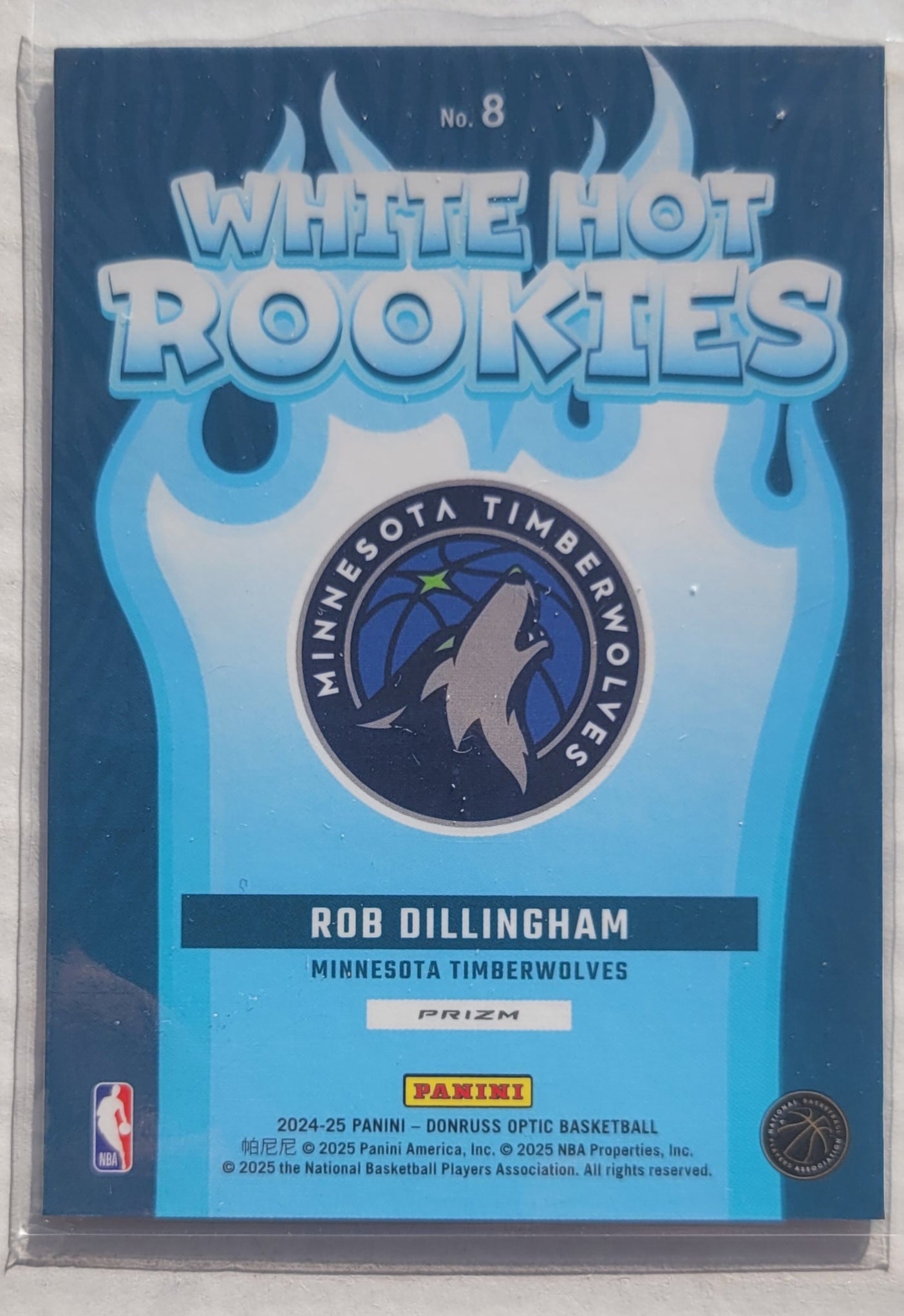 Rob Dillingham - 2024-25 Donruss Optic White Hot Rookies Holo #8