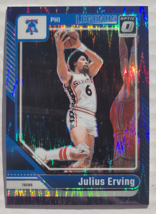 Julius Erving - 2024-25 Donruss Optic Purple Shock #232 LGD