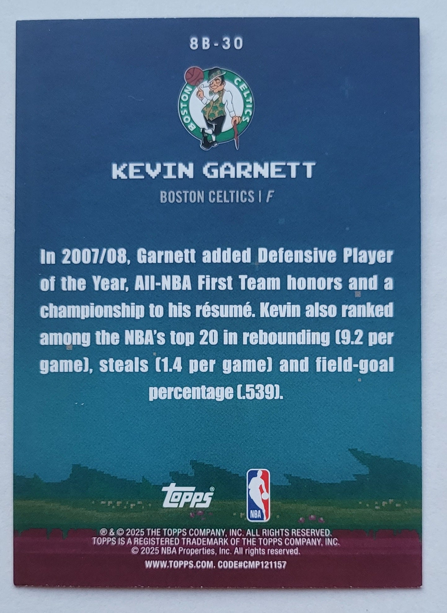 Kevin Garnett - 2025-26 Topps 8-Bit Ballers #8B30