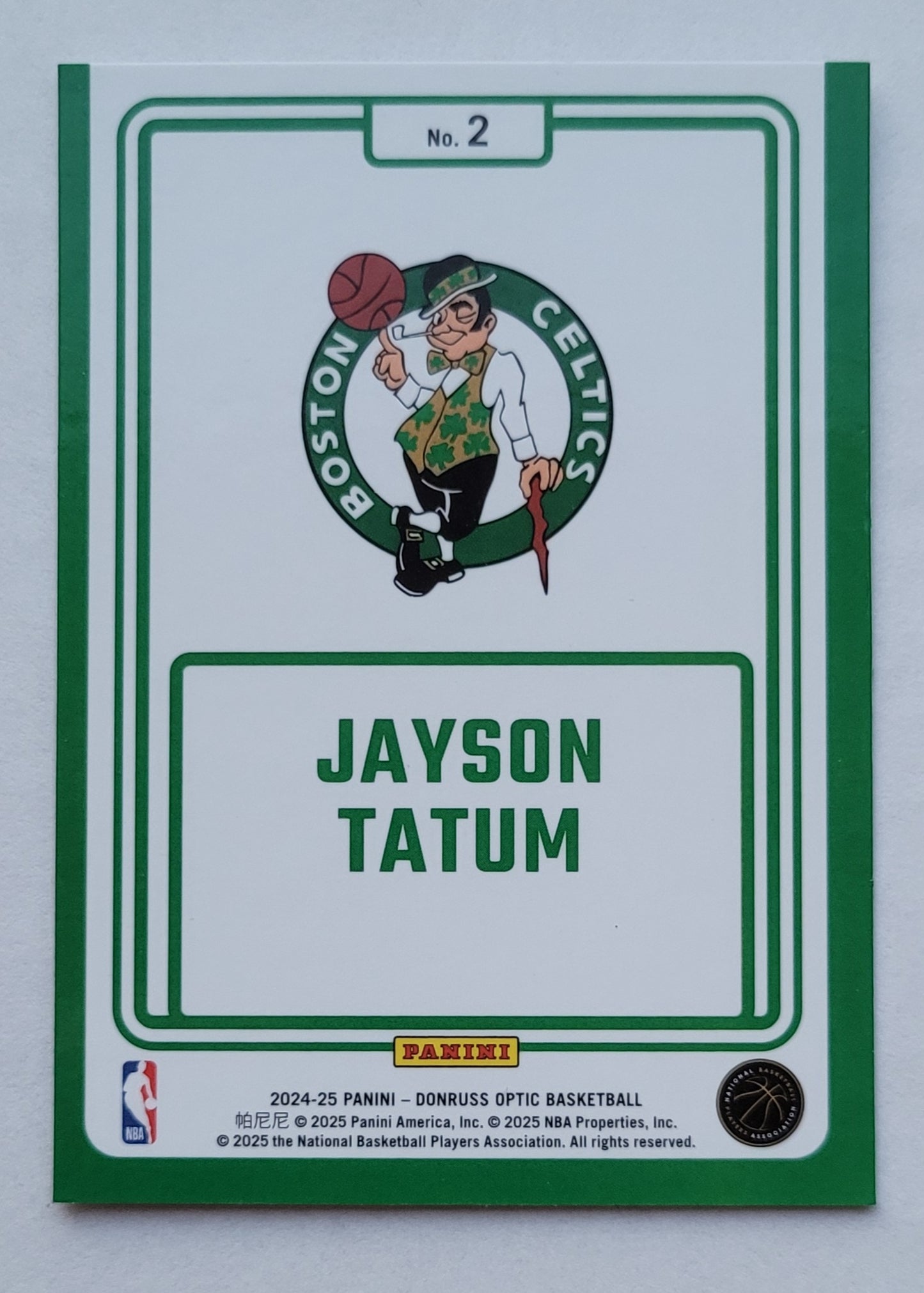 Jayson Tatum - 2024-25 Donruss Optic Winner Stays #2