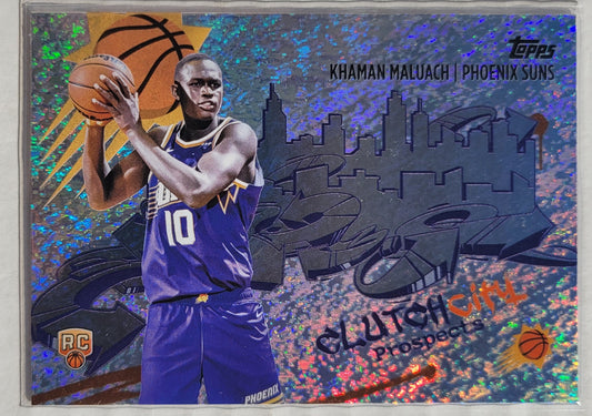 Khaman Maluach - 2025-26 Topps Clutch City Prospects Holo Foil #CC10