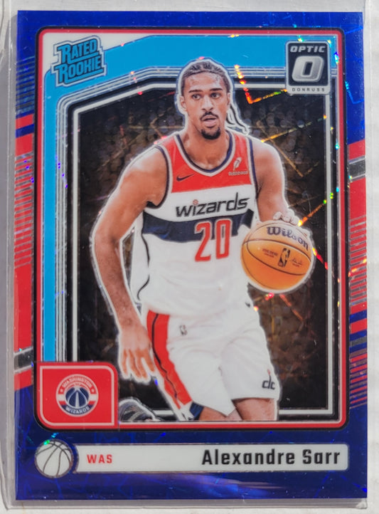 Alexandre Sarr - 2024-25 Donruss Optic Blue Velocity #276 RR RC