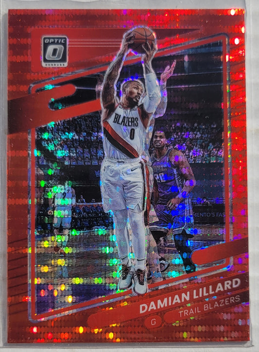 Damian Lillard - 2021-22 Donruss Optic Red Pulsar #118