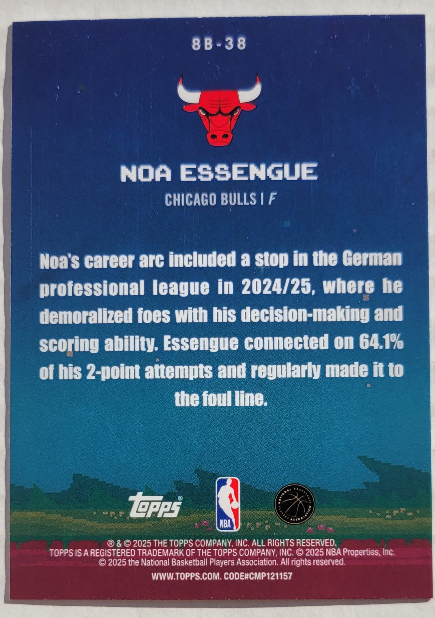 Noa Essengue - 2025-26 Topps 8-Bit Ballers #8B38