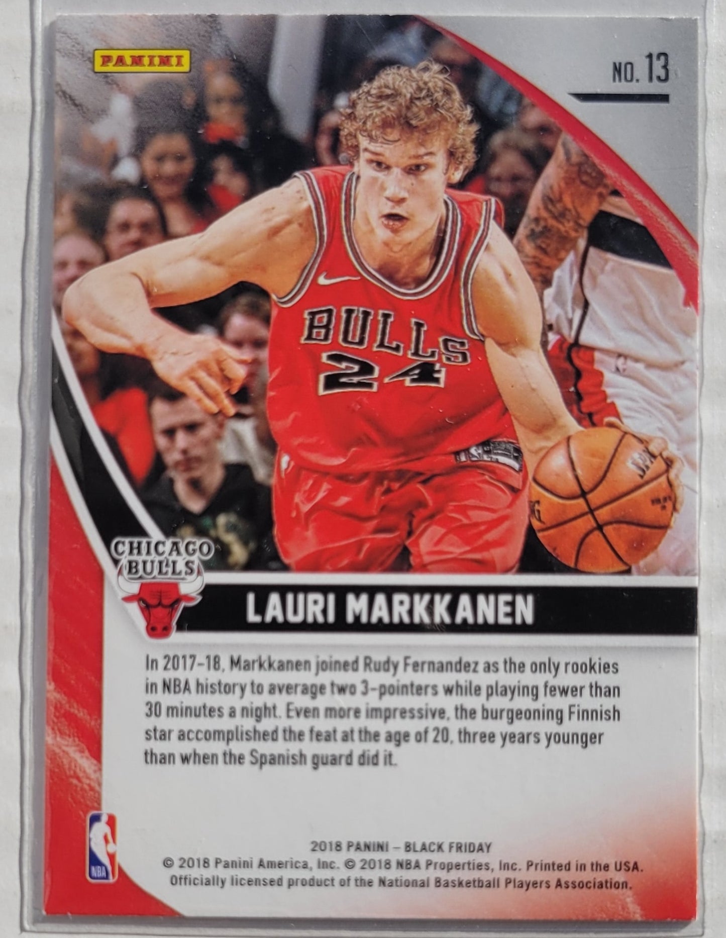 Lauri Markkanen - 2018 Panini Black Friday #13